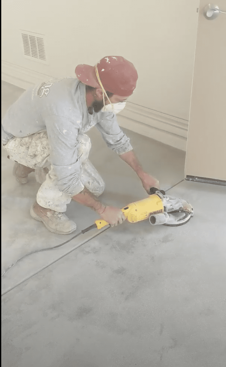 Floor Coatings - Grinding Process